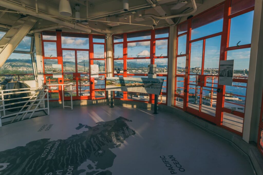 Inside the Ford Island Control Tower Upper Cab